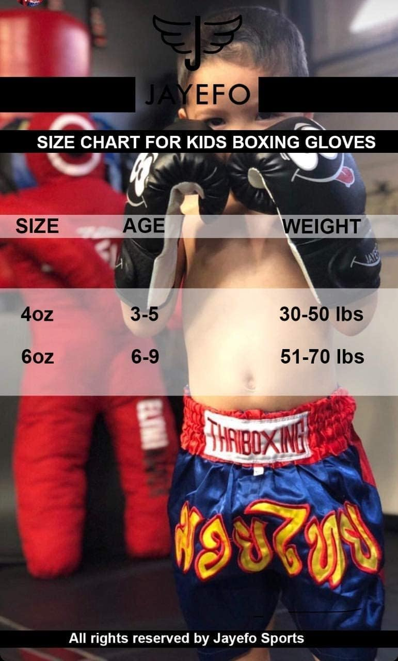 Thumbnail: Kids Boxing Gloves - Youth Boxing, Kickboxing & MMA Gloves - 4 & 6 Oz Heavy Bag 