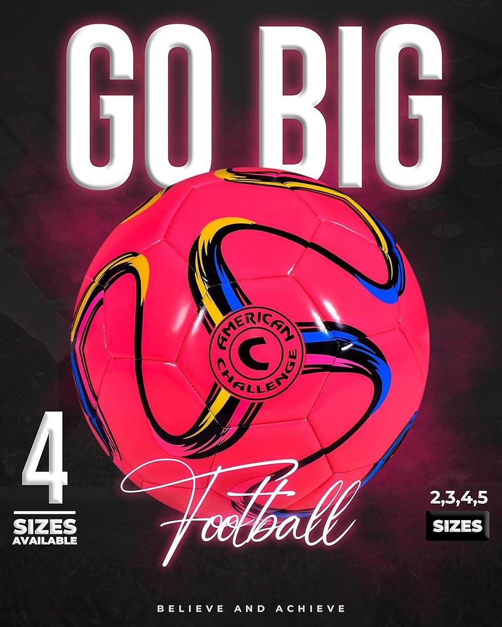 Thumbnail: Brasilia Soccer Ball – Sizes 5, 4, 3 & 2 – Youth & Adult Training Soccer Ball fo