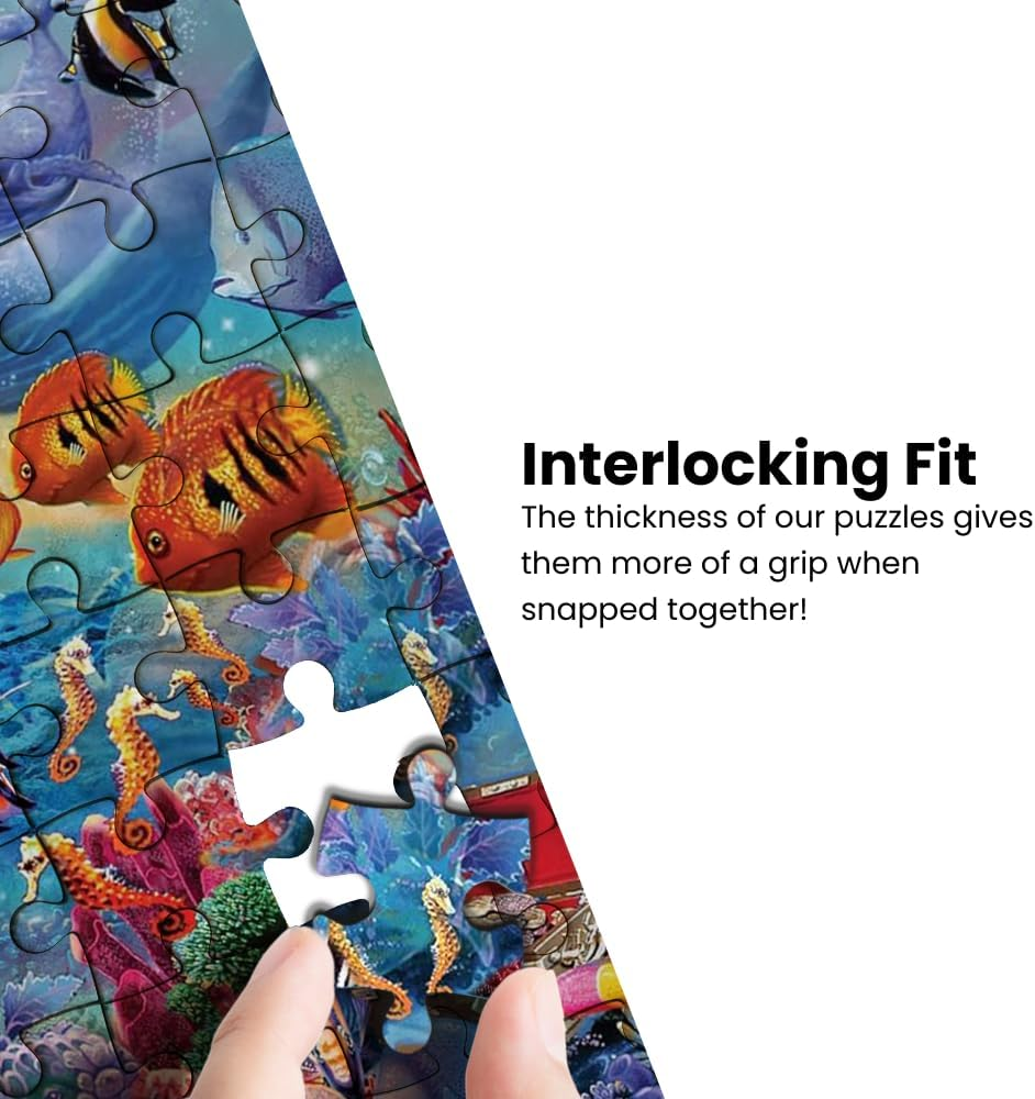 Thumbnail: - 500 Piece Jigsaw Puzzle, Glows in the Dark, Hidden Images, Garden of Song, Fun