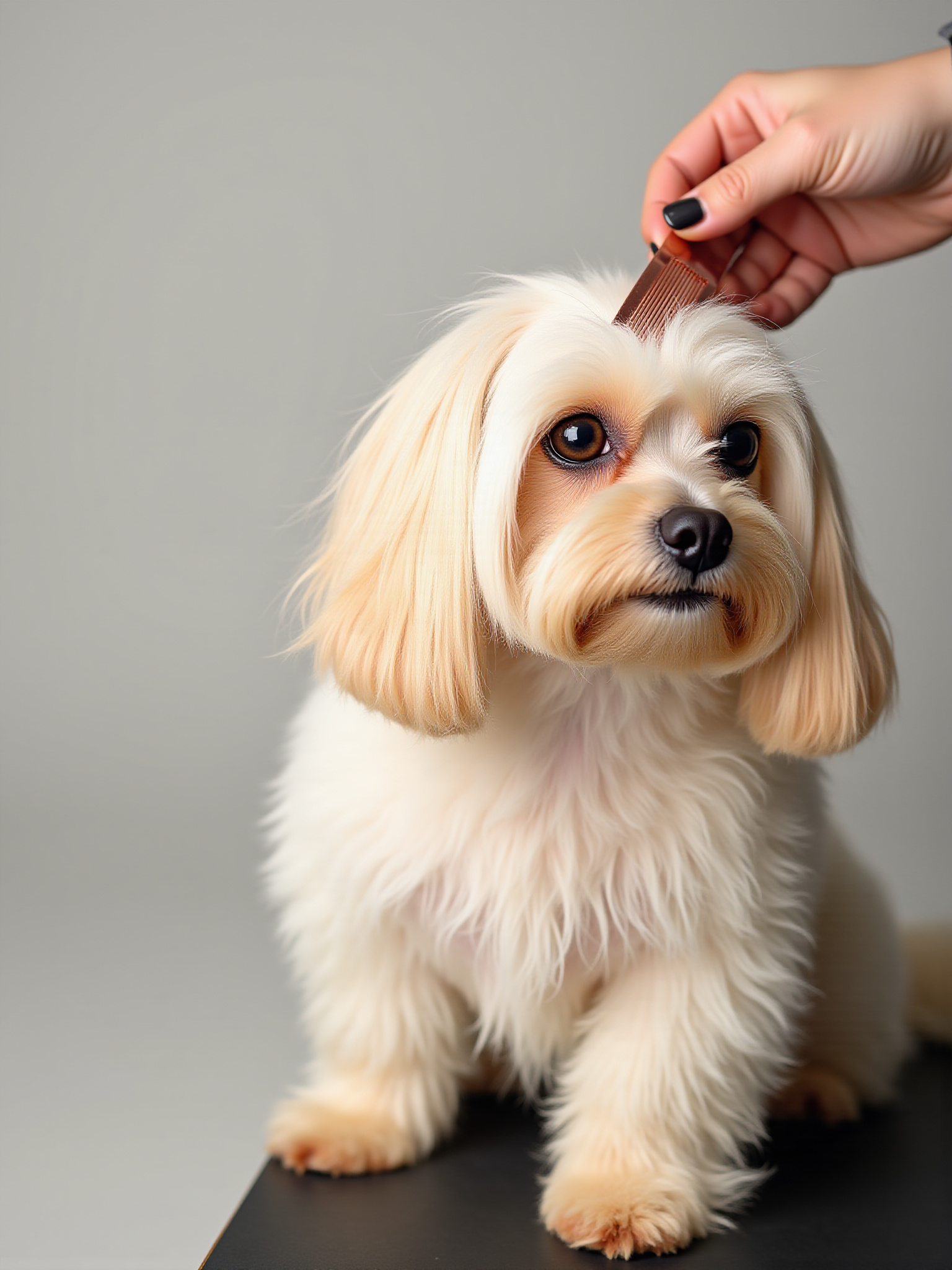 Pomeranian nach Fellpflege beim Hundefriseur in Berlin Pankow