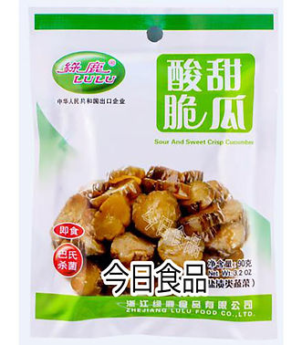 C00107/0418   --   绿鹿酸甜脆瓜         90G*50