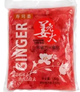 S00263   --   寿司姜片(红)1.5kg*10