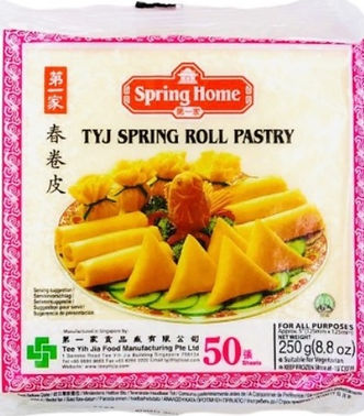 B00119 -- SPRING HOME Pastry For Spring Rolls 50s 400G*40 150mm*150mm