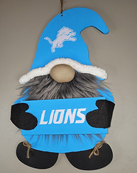 Detroit Lions Gnome Wall Hanging