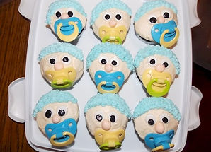 Baby Pacifier Cupcakes