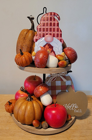 Dollar Tree Fall Tiered Tray