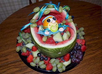 Watermelon Bassinet Fruit Bowl