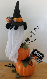 Dollar Tree Hanging Ghost Centerpiece