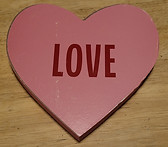 Dollar Tree Wood Heart