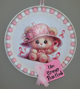 I am stronger then I look decoupage wall hanging