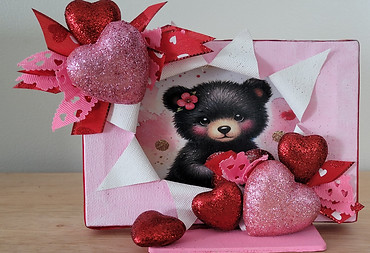 Teddy Bear Busted Canvas