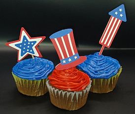 Patriotic Cupcake Toppers