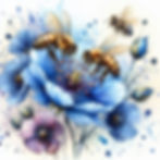 BeesWithFlowersAI004