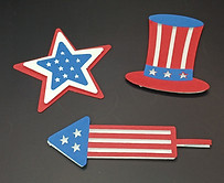 Patriotic Cupcake Toppers