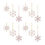 Thumbnail: Jeweled Metal Snowflake Ornament (Set of 12)