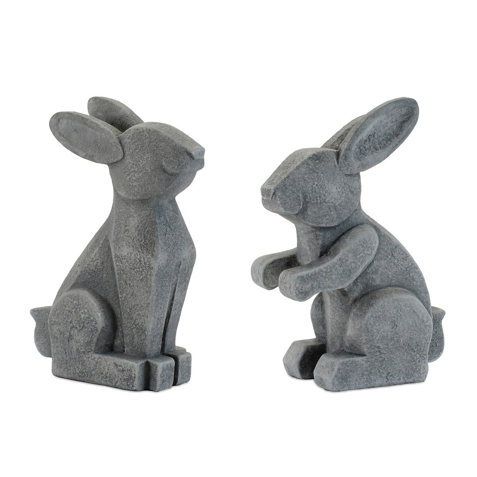 Modern Sitting Bunny Figurine (Set of 6)