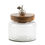Thumbnail: Glass Canister with Mango Wood Lid and Pumpkin Accent (Set of 2)