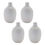 Thumbnail: Notched Ceramic Bottle Vase (Set of 4)