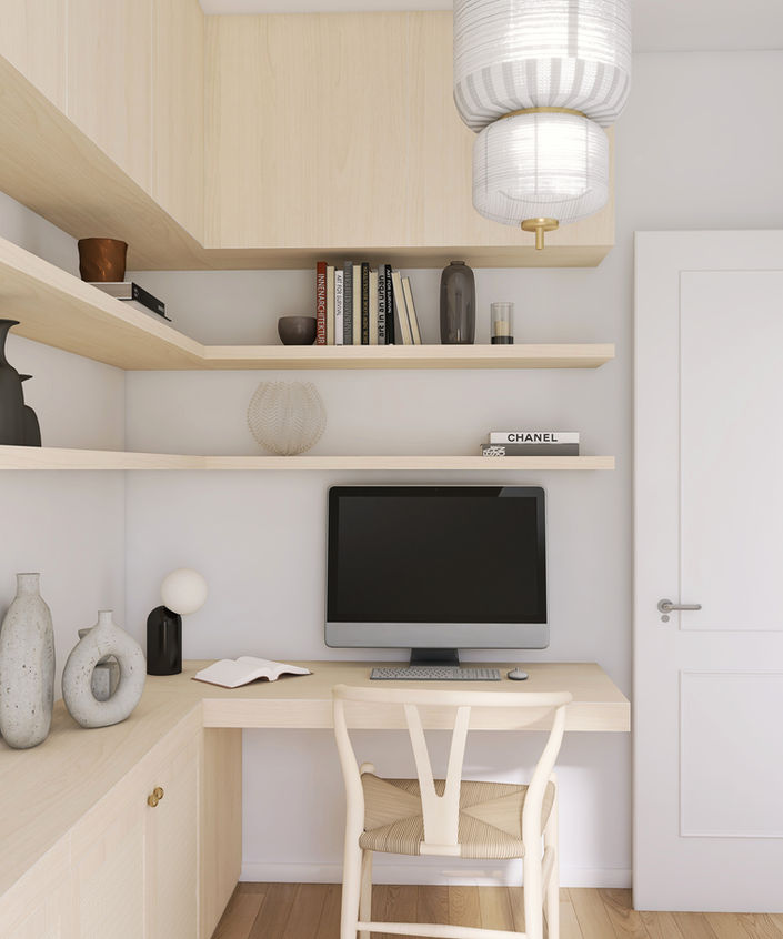 projet déco paris - bureau - décoration d'intérieur - agence déco nice - place du beau 1 4