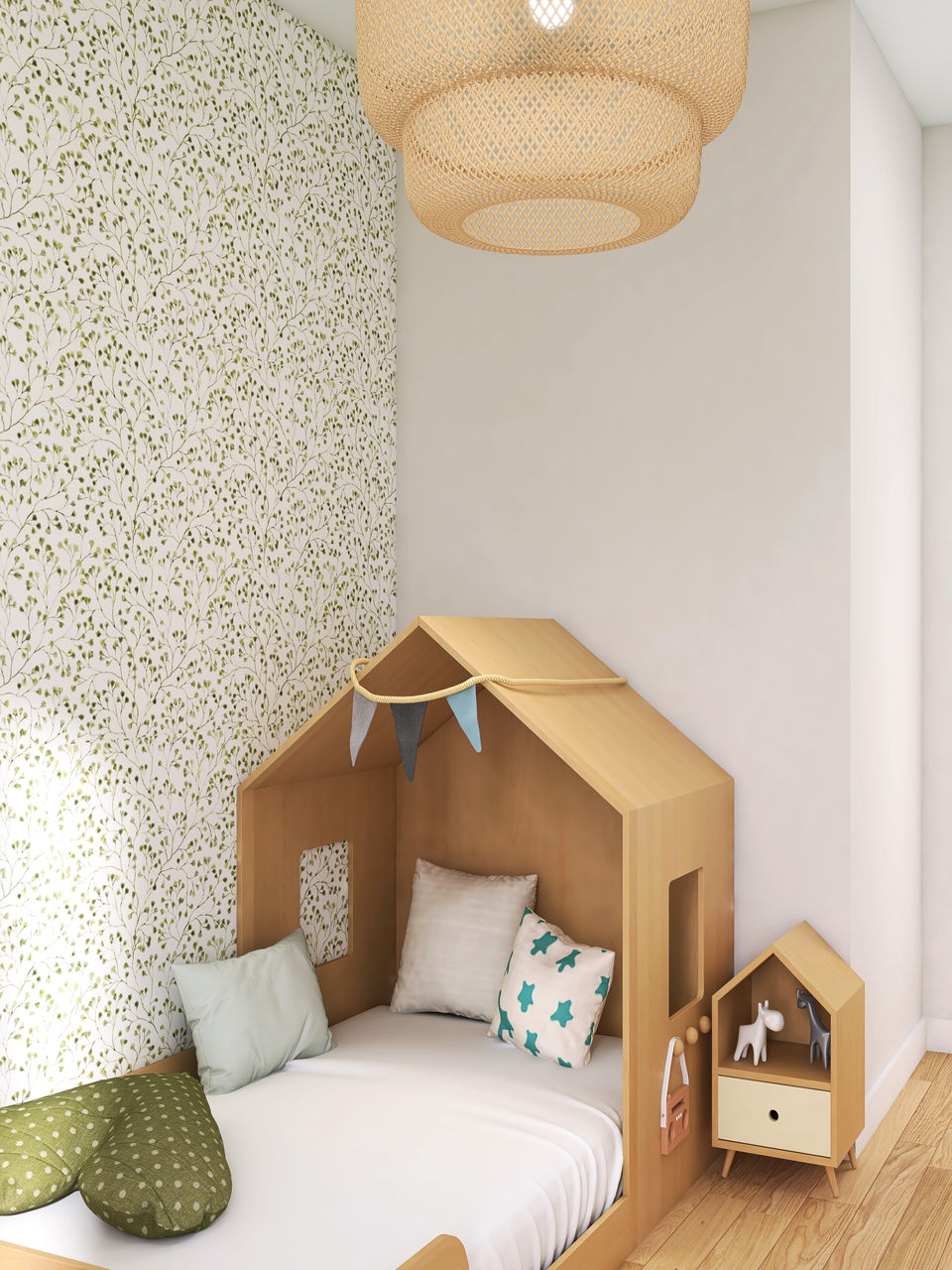 projet julie & samy - chambre enfant - appartement paris - décoration d'intérieur - agence