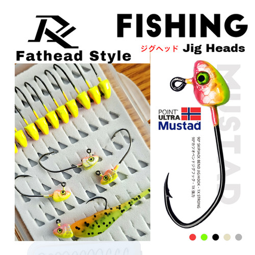 Fathead Minnow Style Jig Heads (25pc/Box) | rayfishing