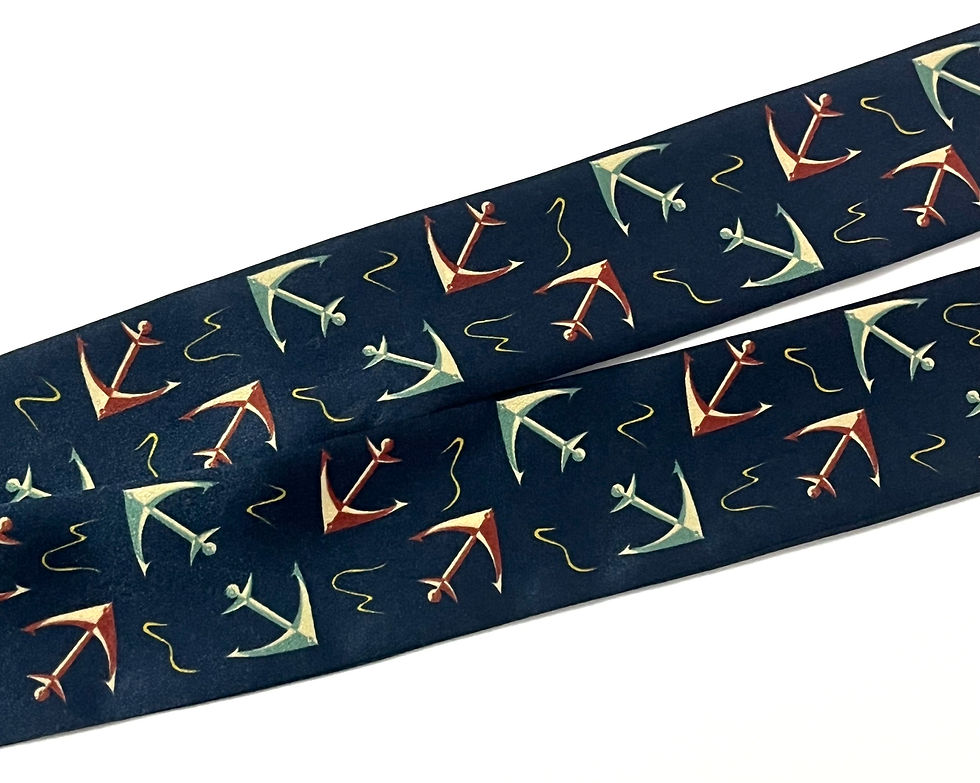 サムネイル： SKINNY SCARF MARINE DECO