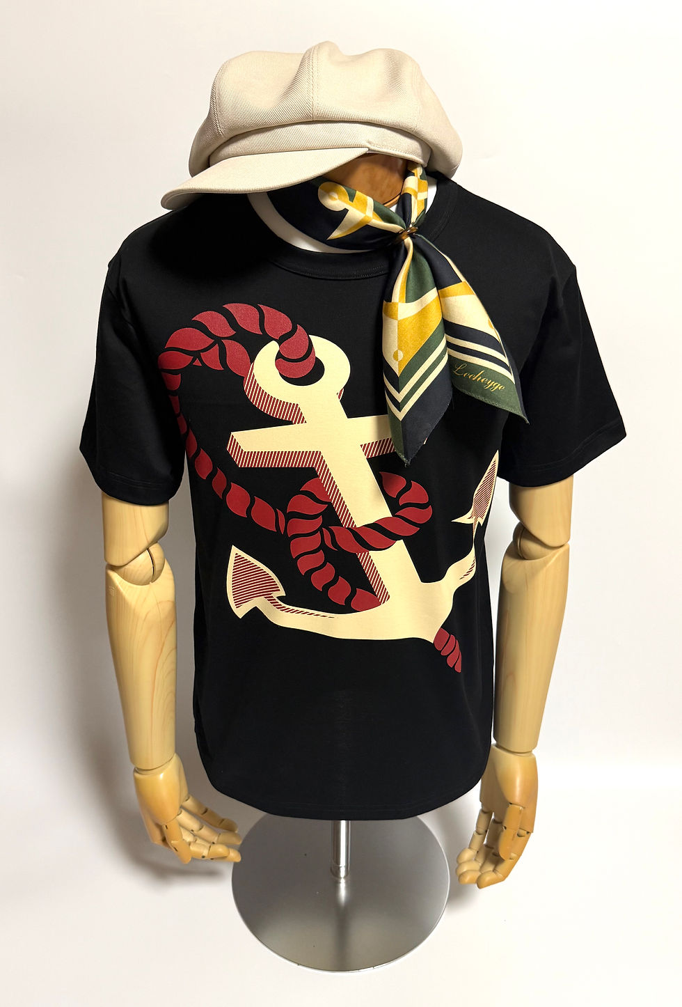 サムネイル： Anchor Deco Tee M (BK)