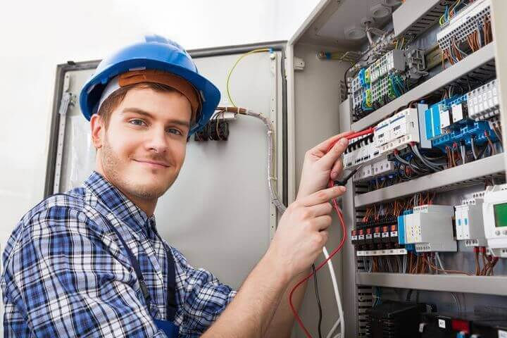 photorealistic image of a person with a job as estimator in a construction company, workin