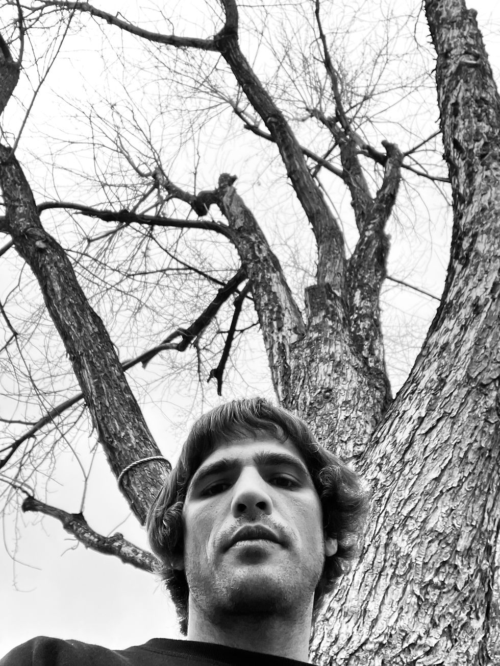 Black and white photo of the author, Galen Cunningham.