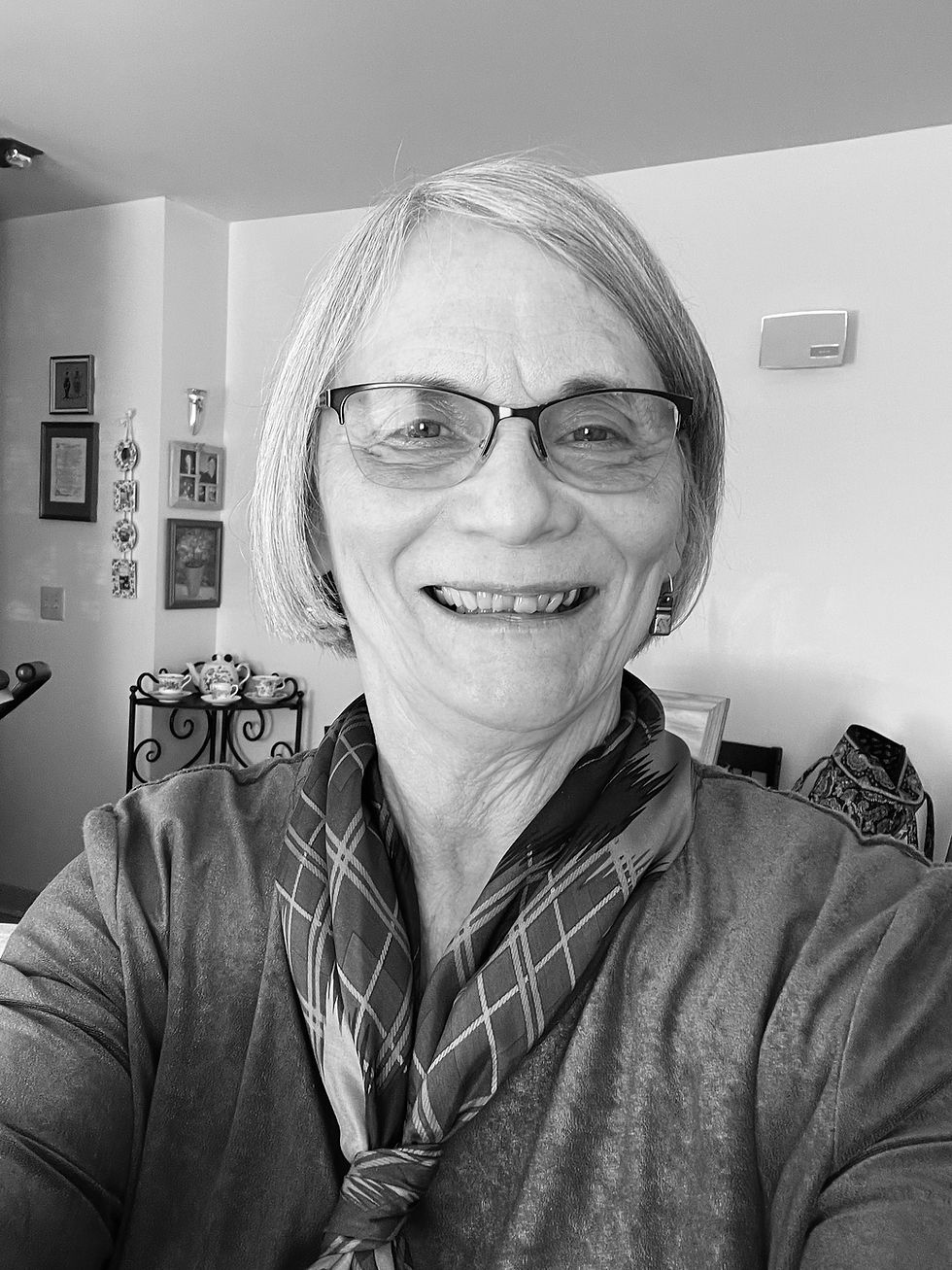 Black and white photo of the author, Rose Oliver.