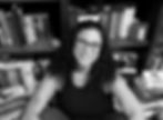 Black and white photo of the author, Jenny Morelli.