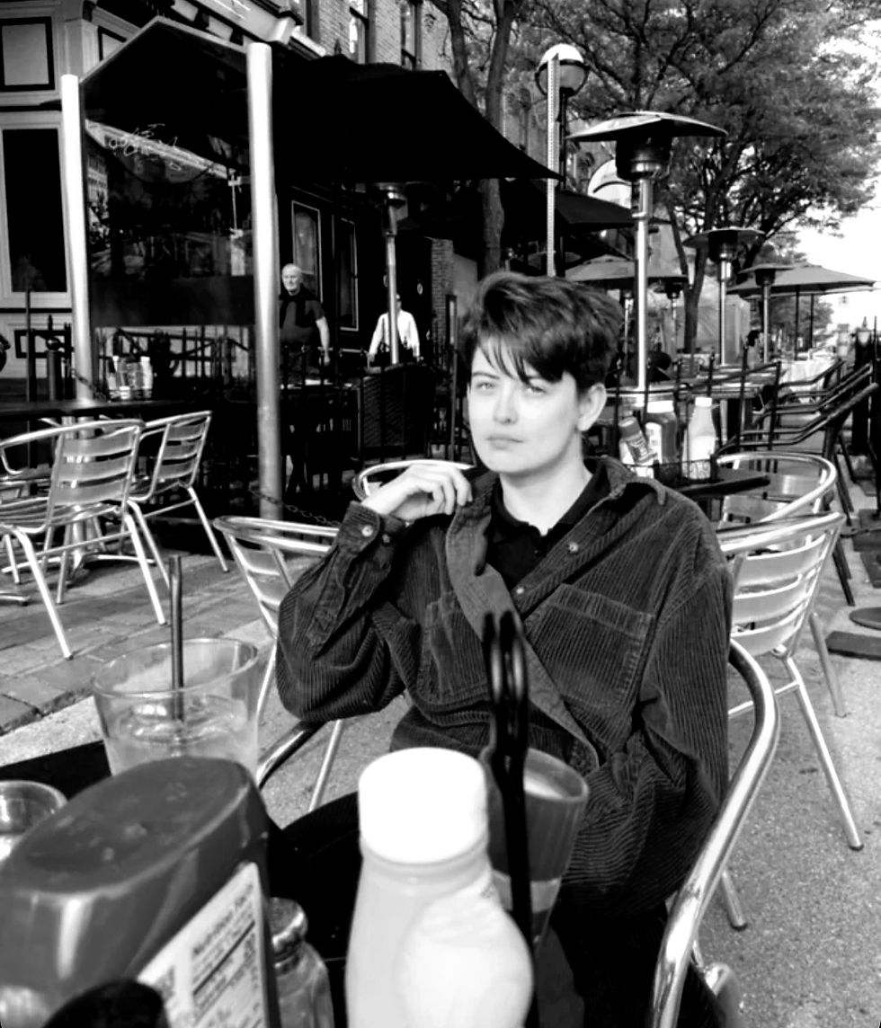 Black and white photo of the author, Melissa Connelly.