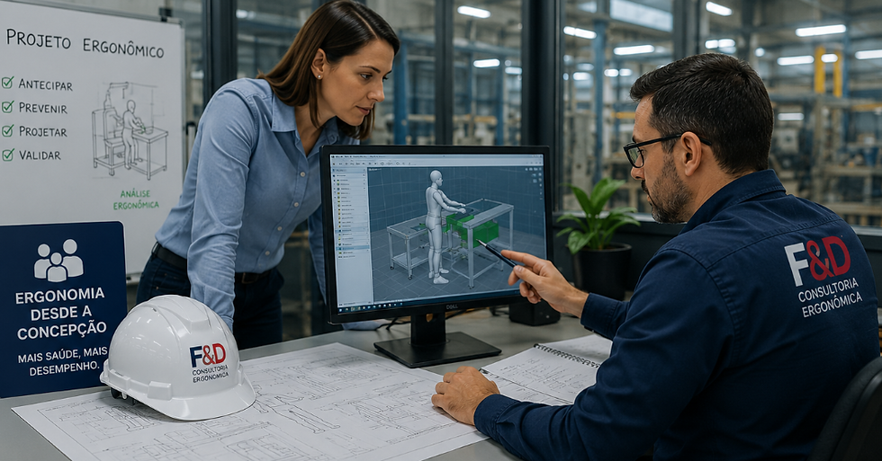 Ergonomia de Concepção aplicada ao desenvolvimento de postos de trabalho.