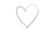 A simple, hand-drawn gray heart, symbolizing love, care, and affection with a minimalist and casual design.
