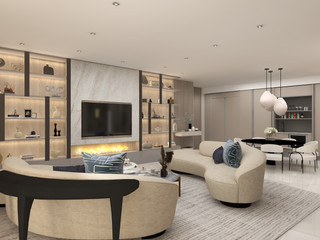 Friedman Residence Living Room