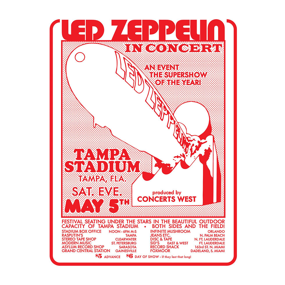 Thumbnail: Led Zeppelin Tampa Concert Print