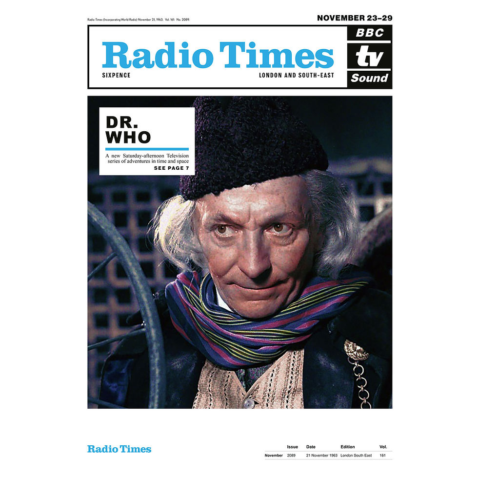 Thumbnail: Doctor Who William Hartnell Radio Times 1963 Print