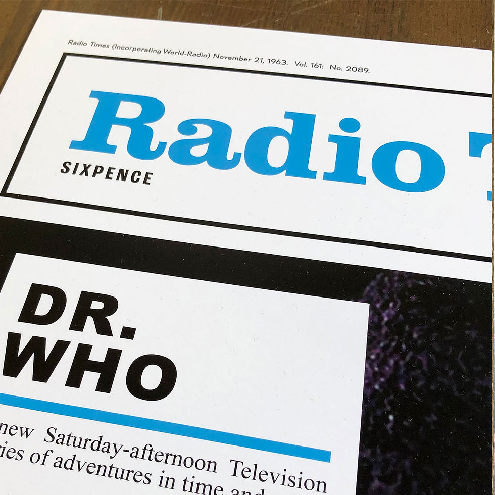 Thumbnail: Doctor Who William Hartnell Radio Times 1963 Print