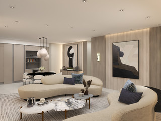Friedman Residence 2-Living room-2
