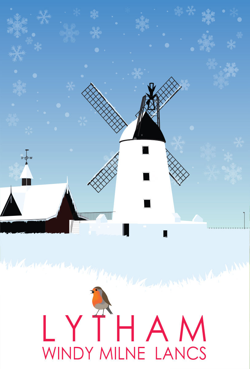 Thumbnail: Windmill in winter