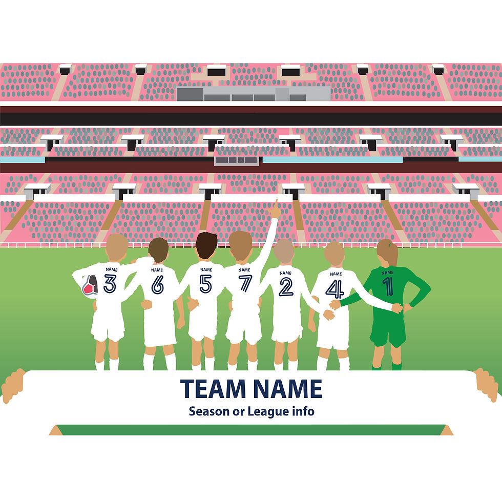 Thumbnail: Bespoke  Football Team Print