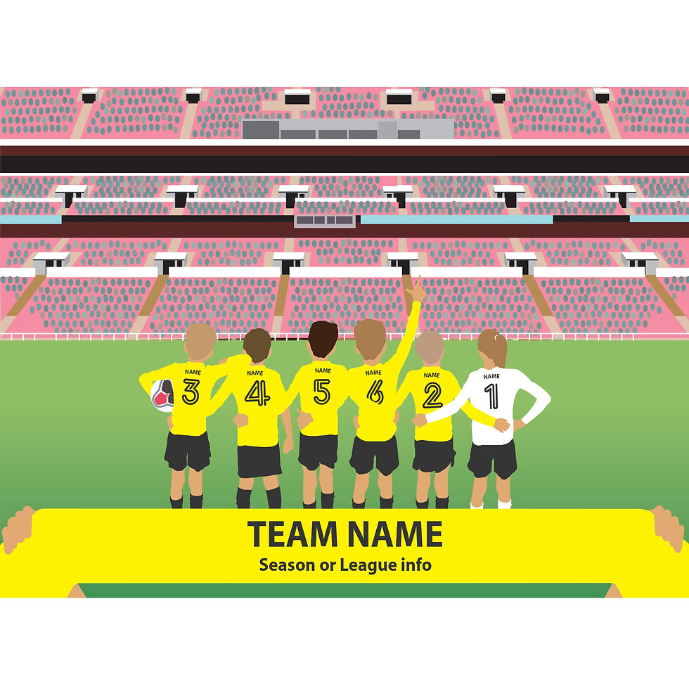 Thumbnail: Bespoke  Football Team Print