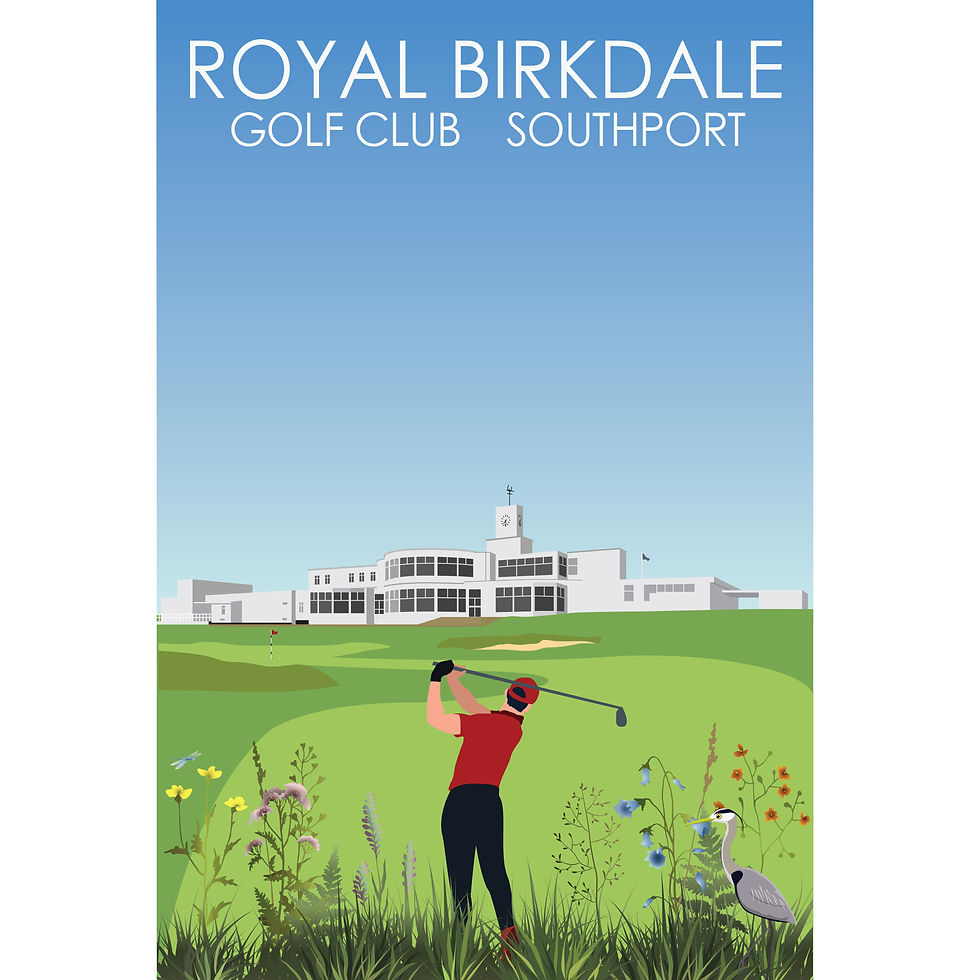 Thumbnail: Royal Birkdale Club House Golf Print