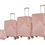 Thumbnail: Kate Hill Hardside luggage set rose gold