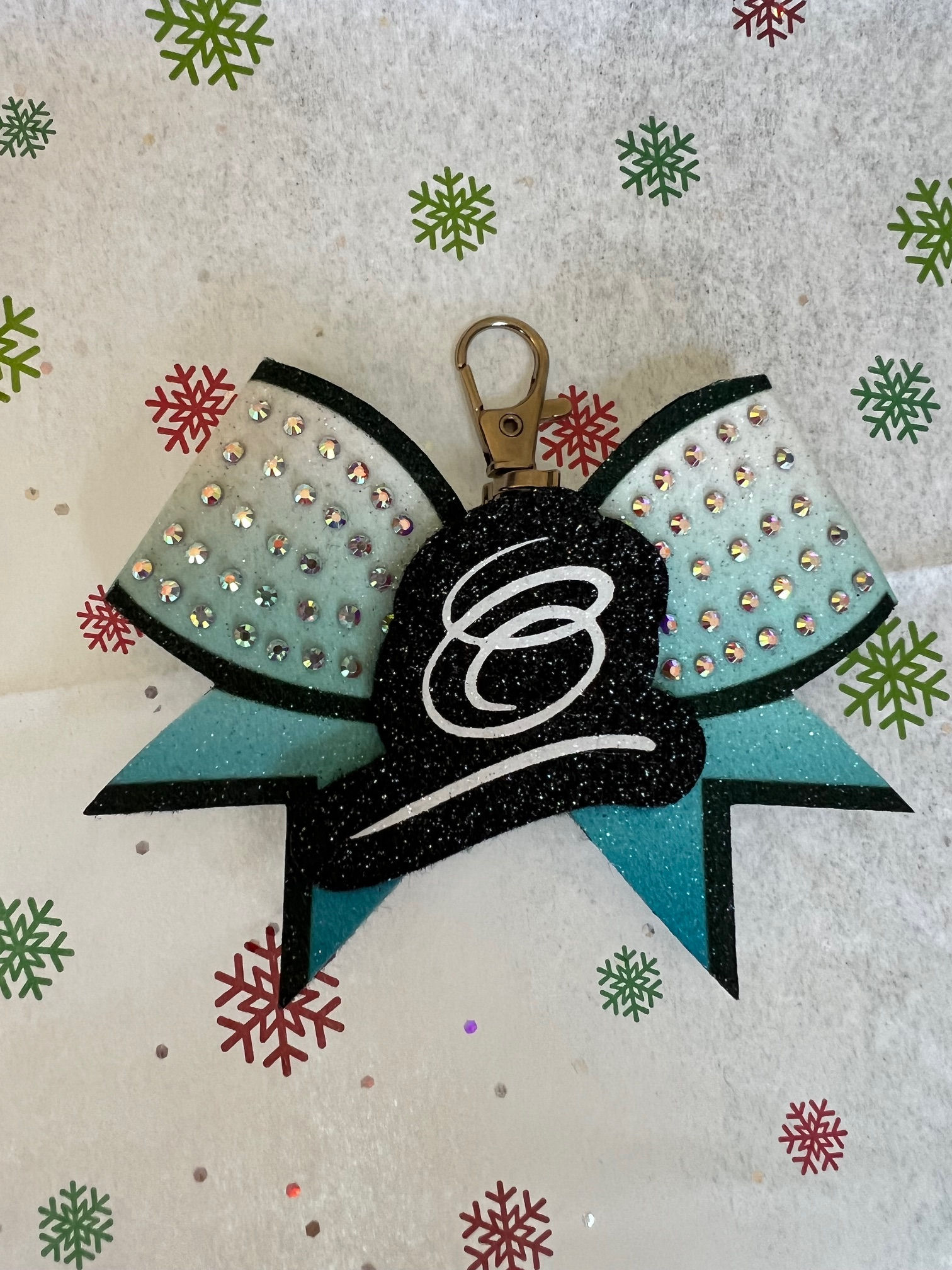 Capital Bow Keychain