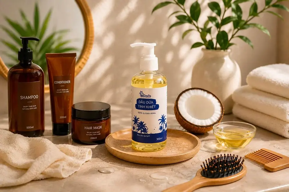 Vì sao dầu dừa thường dùng để trị rụng tóc, dầu dừa có tác dụng gì với tóc?