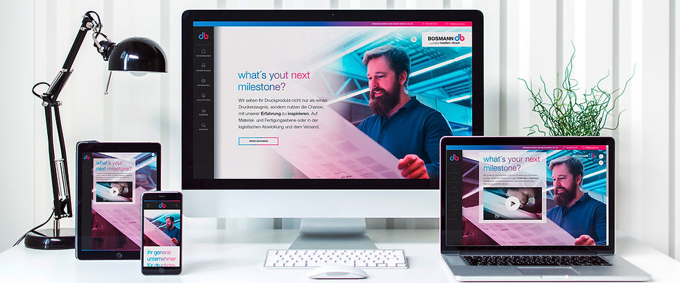 Webdesign für eine Druckerei von MEN AT WORK Werbeagentur aus Ostwestfalen