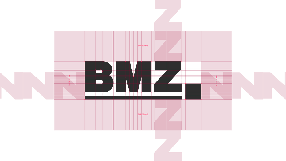 Logo Spezifikationen für das neue BMZ Logo.
