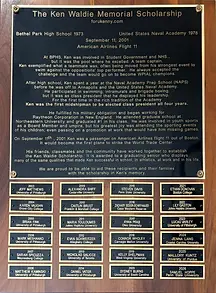 2026 Ken Waldie Memorial Scholarship Plaque