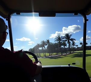 Sun glare safety protection for Golf Cart Windshields